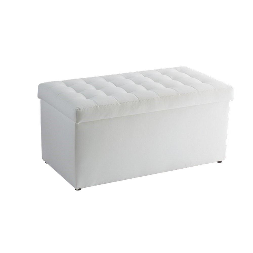Pouf Letto Rettangolare Pouf Contenitore Baule Moderno Arredamento